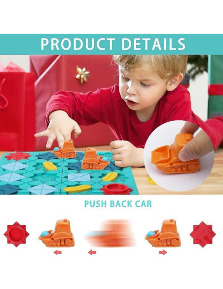 Juego de Rompecabezas Lógico Montessori STEM para Niños 3-8 Años