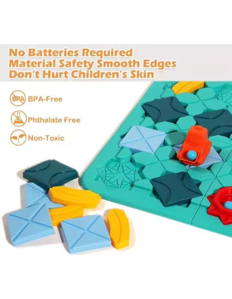 Juego de Rompecabezas Lógico Montessori STEM para Niños 3-8 Años