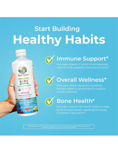 Multivitamina Infantil Liposomal MaryRuth 448 ml | Vegana Sin Azúcar