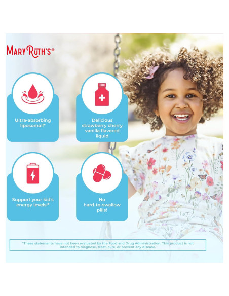 Multivitamina Infantil Liposomal MaryRuth 448 ml | Vegana Sin Azúcar Multivitamina Infantil Liposomal MaryRuth 448 ml | Vegana Sin Azúcar