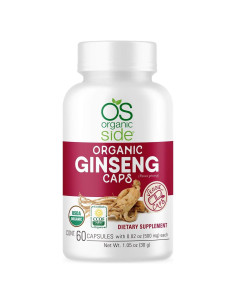 Cápsulas de Ginseng Orgánico OS Organic Side - 60 Unidades