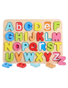 Rompecabezas de Alfabeto de Madera You&Xi para Niños 3-6 Años