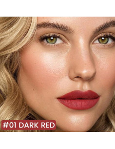 Lápiz Labial Líquido Kaely 24h Rojo Oscuro Vegano 0.59ml 2