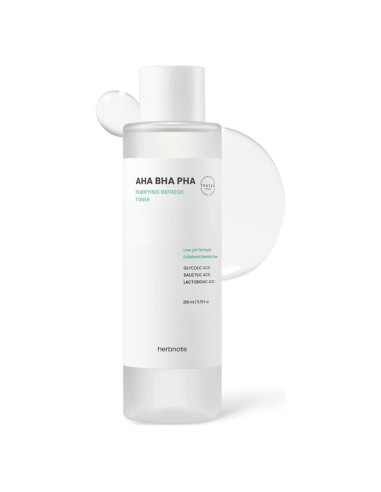 Tónico Purificante Refrescante AHA BHA PHA 200 ml - Niacinamida