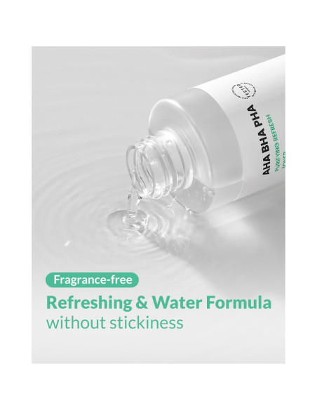 Tónico Purificante Refrescante AHA BHA PHA 200 ml - Niacinamida