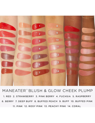 Rubor y Brillo Tarte Maneater Color Frambuesa 60g