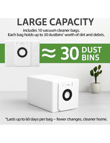 10 Bolsas Desechables HUIZHEN para Aspiradora Robot bObsweep