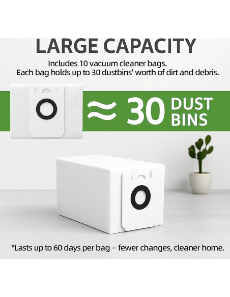 10 Bolsas Desechables HUIZHEN para Aspiradora Robot bObsweep