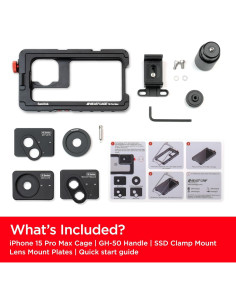 Kit Creador Beastgrip x SanDisk para iPhone 15 Pro Max - Jaula, Mango y Soporte SSD 2