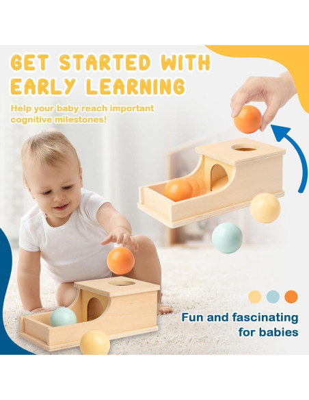 Caja de Permanencia de Objetos Montessori Aivorin 22.9x10.9cm