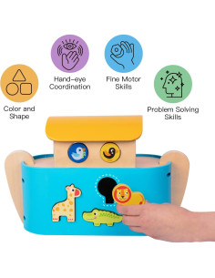 Juguete Arca de Noé TOOKYLAND 19 Piezas Educativo Montessori 2