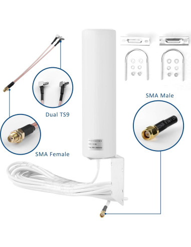 Antena Omnidireccional Exterior ZDTECH 10-12dBi 698-4000MHz