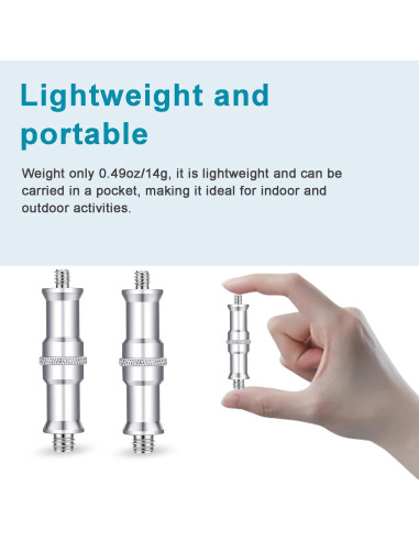 Adaptador de tornillo roscado Lanxire 1/4 a 3/8 pulgadas - 2 piezas