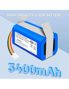 Batería Li-ion 14.4V 3400mAh para Robot Aspiradora Midea M4 2