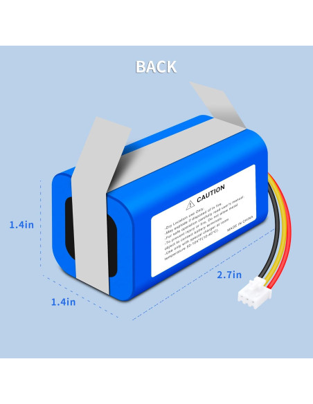 Batería Li-ion 14.4V 3400mAh para Robot Aspiradora Midea M4 Batería Li-ion 14.4V 3400mAh para Robot Aspiradora Midea M4