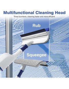 Kit Limpiador de Ventanas 3-en-1 Zioffiel 490ml y Polo 1.26m 2