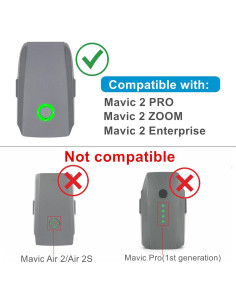 Cargador 5 en 1 Hanatora para Baterías DJI Mavic 2 Pro/Zoom 2