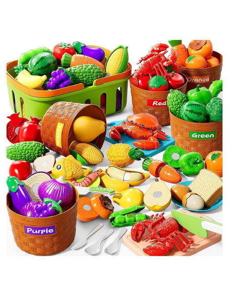 Set de Comida de Juguete NIPLOOOW 40PCS para Niños 3-8 Años