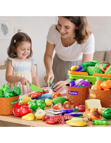 Set de Comida de Juguete NIPLOOOW 40PCS para Niños 3-8 Años