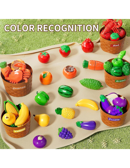 Set de Comida de Juguete NIPLOOOW 40PCS para Niños 3-8 Años