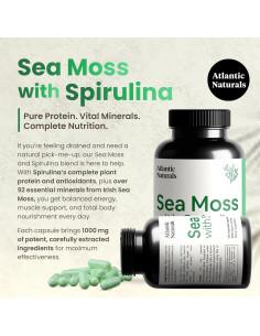 Cápsulas de Musgo Marino Irlandés Atlantic Naturals 120 ct 2