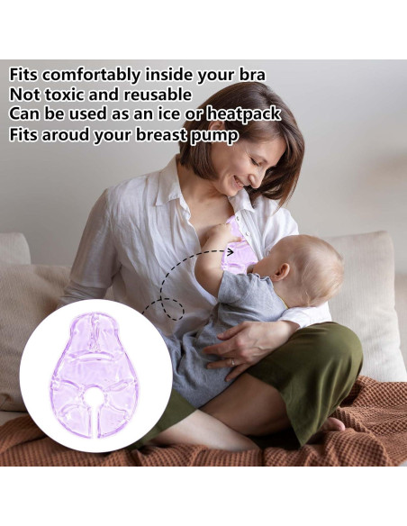 Compresas Terapéuticas para el Pecho - Alivio Caliente y Frío