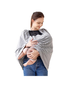 Cubierta de Lactancia Zdolmy con Malla Transparente y Correas Ajustables