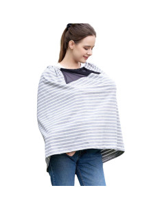 Cubierta de Lactancia Zdolmy con Malla Transparente y Correas Ajustables 2