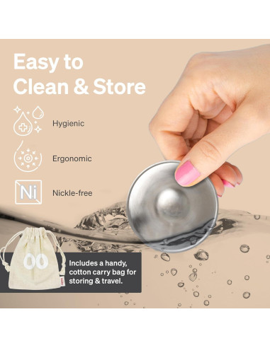 Copas de Lactancia de Plata LoveNoobs - Tamaño Regular