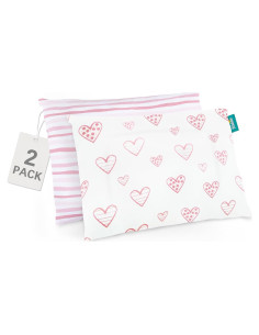 Funda de Almohada Biloban para Niños 100% Algodón 35.6x48.3 cm Rosa