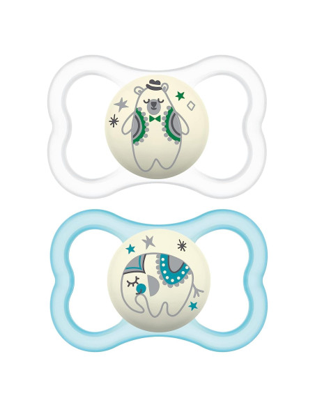 Chupete MAM Air Noche y Día para Bebé 6+ Meses Piel Sensible