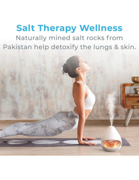 Lámpara de Sal del Himalaya Pure Enrichment 2 en 1 Difusor