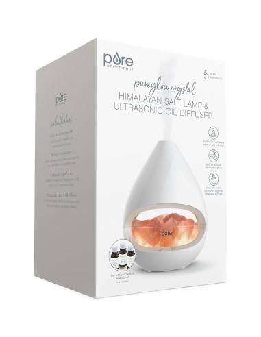 Lámpara de Sal del Himalaya Pure Enrichment 2 en 1 Difusor