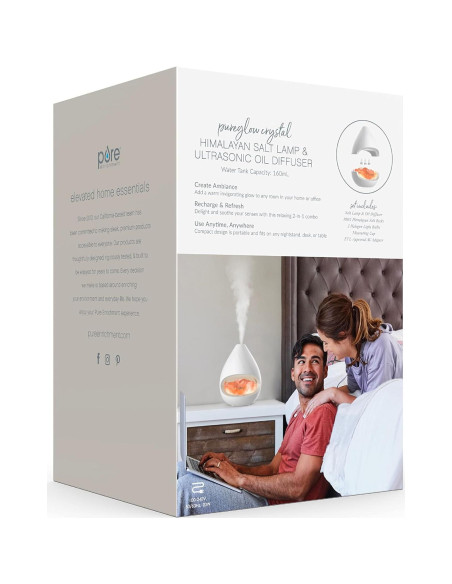Lámpara de Sal del Himalaya Pure Enrichment 2 en 1 Difusor