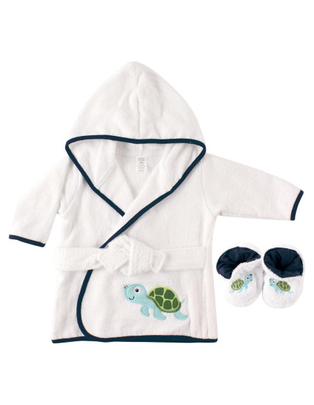 Bata de Baño Unisex Luvable Friends Tortuga 100% Algodón Terry