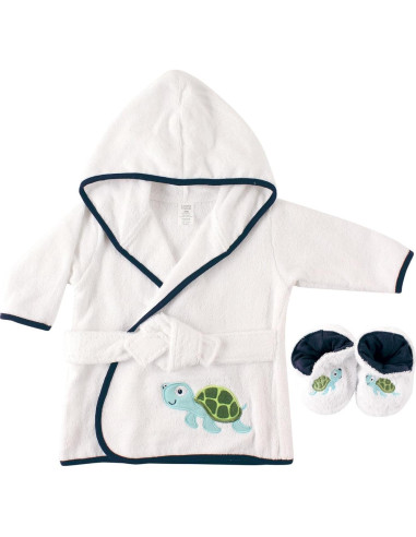 Bata de Baño Unisex Luvable Friends Tortuga 100% Algodón Terry