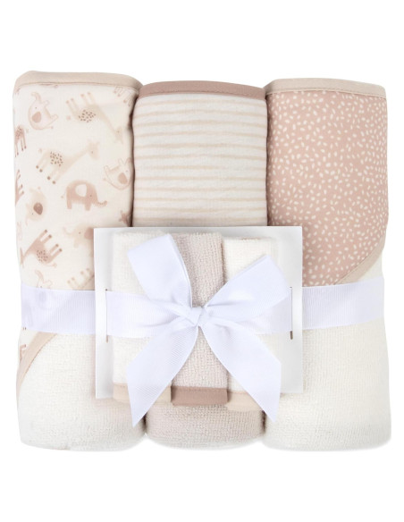 Conjunto de Toallas de Baño con Capucha Jessica Simpson 6 Piezas