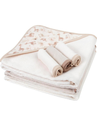 Conjunto de Toallas de Baño con Capucha Jessica Simpson 6 Piezas