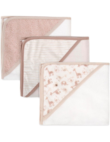 Conjunto de Toallas de Baño con Capucha Jessica Simpson 6 Piezas