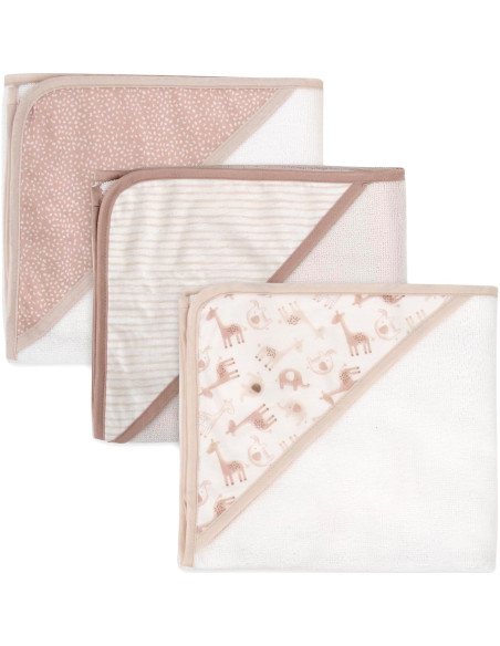 Conjunto de Toallas de Baño con Capucha Jessica Simpson 6 Piezas