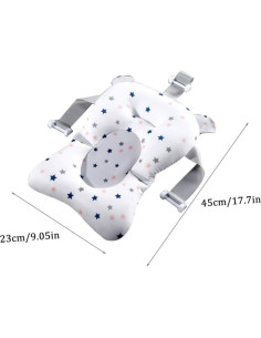 Asiento de Baño Portátil para Recién Nacidos - Almohadilla Flotante 3D 2