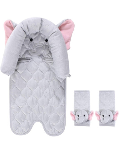 Inserto para Asiento de Auto Hudson Baby Unisex Elefante Bonito