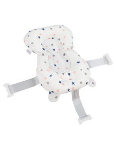 Cojín Antideslizante para Asiento de Baño Bebé Yosoo Estrellas Blancas