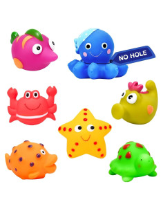 Juguetes de baño KODGEUSM 7 Piezas Animales Oceánicos