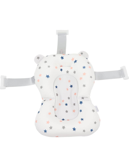 Cojín Antideslizante para Asiento de Baño Bebé Yosoo Estrellas Blancas