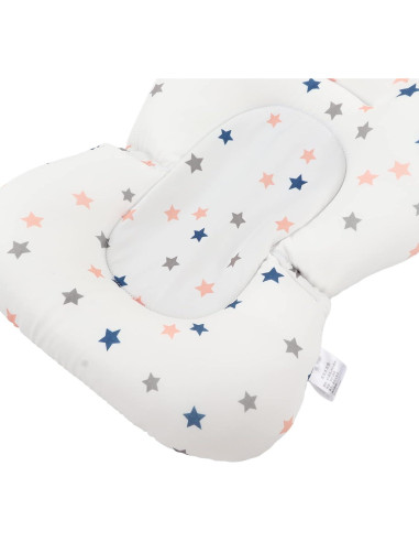 Cojín Antideslizante para Asiento de Baño Bebé Yosoo Estrellas Blancas