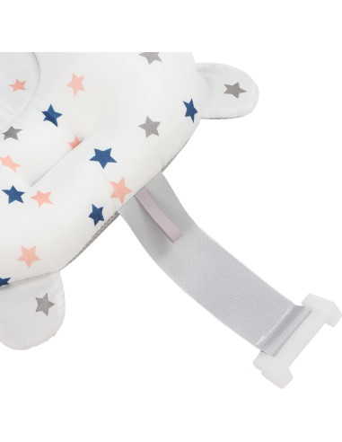 Cojín Antideslizante para Asiento de Baño Bebé Yosoo Estrellas Blancas