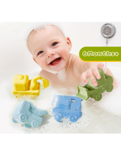 Juguetes de Baño AMCHSURI 4 Pack Silicona Apto Lavavajillas 2