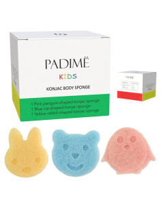 Esponjas Konjac para Baño Padimé - 3 Piezas para Niños