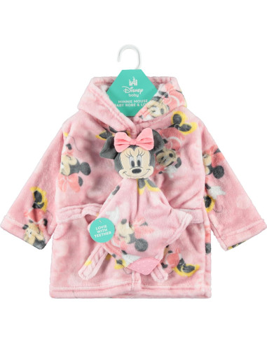 Bata de baño para bebé Disney Minnie Mouse 0-9 meses